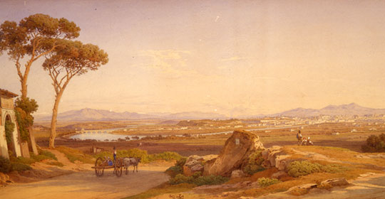 Salomon Corrodi, Roma da Monte Mario, 1880