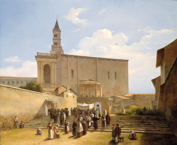 Guillaume Frédéric Ronmy, Abside di San Giovanni in Laterano, 1825