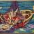 Niki Berlinguer, Pesca, 1958 post, arazzo, cm 101x146, Depositi MACRO, inv. AM 4704