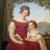 Luise Seidler (1786 Jena - 1866 Weimar) Ritratto di Dorothea Denecke von Ramdohr con la figlia Lilli 1819, Olio su tela, 118,5 x 96,2 cm Roma, Museo di Roma a Palazzo Braschi