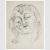 Ritratto, Antonietta Raphaël, 1938 inchiostro, cm 28x22 (collezione privata)