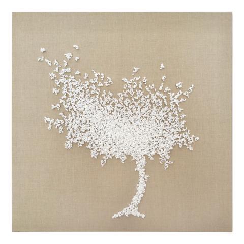 Daniela Perego, Il mio albero, 2024, 100x100, uncinetto su tela