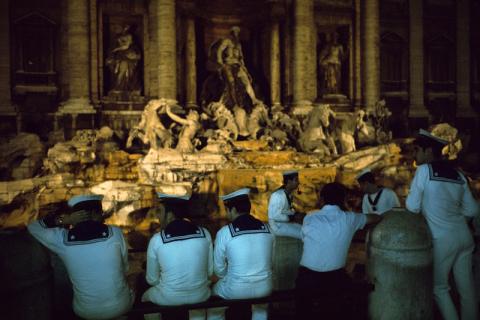 ROME_FontaineDeTrevi03_1974 (c) donation Hervé Gloaguen, Ministère de la Culture (France), Médiathèque du patrimoine et de la photographie, dif